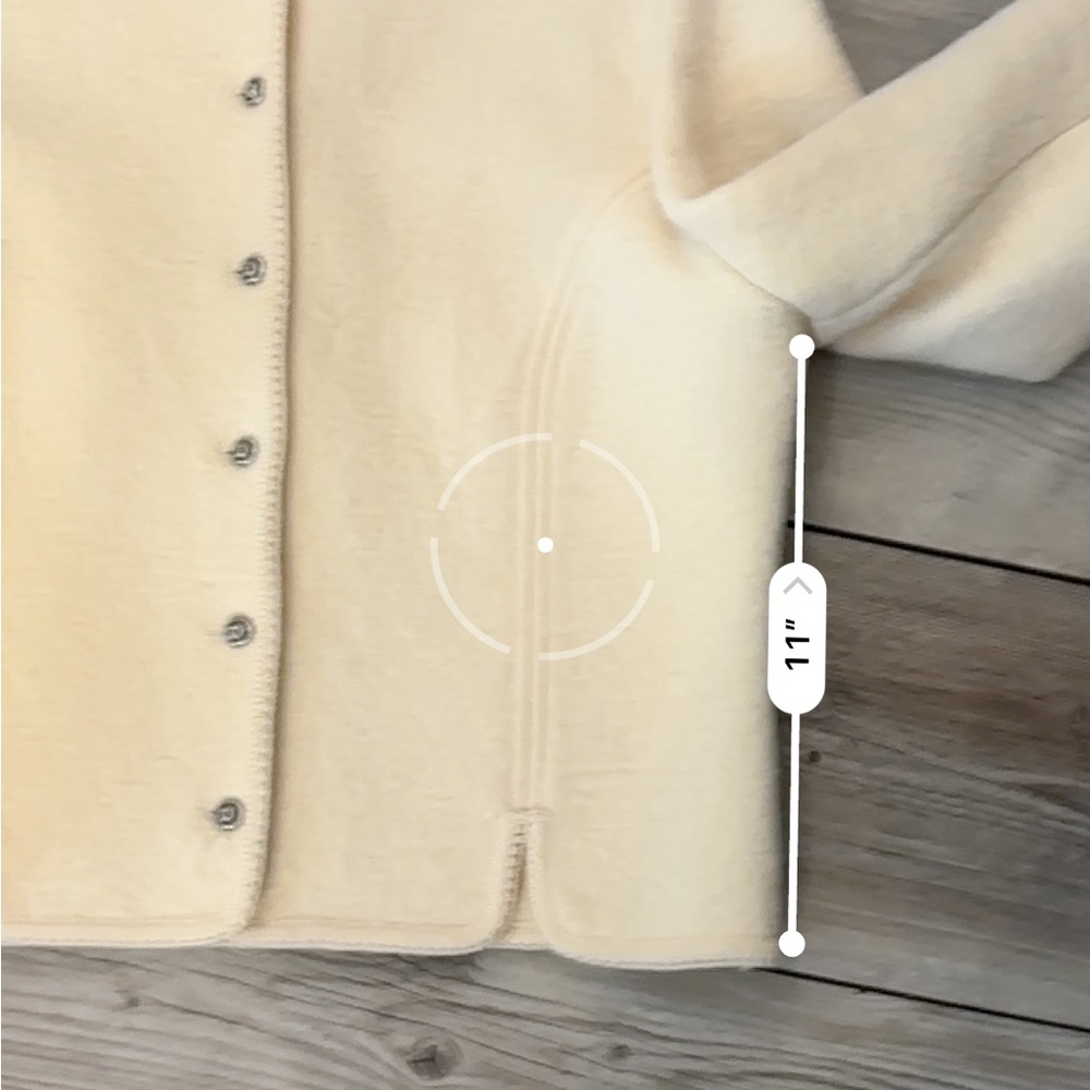 Vintage 100 Wool Cream Deans of Scotland Jacket Size Medium - Picture 7 of 9